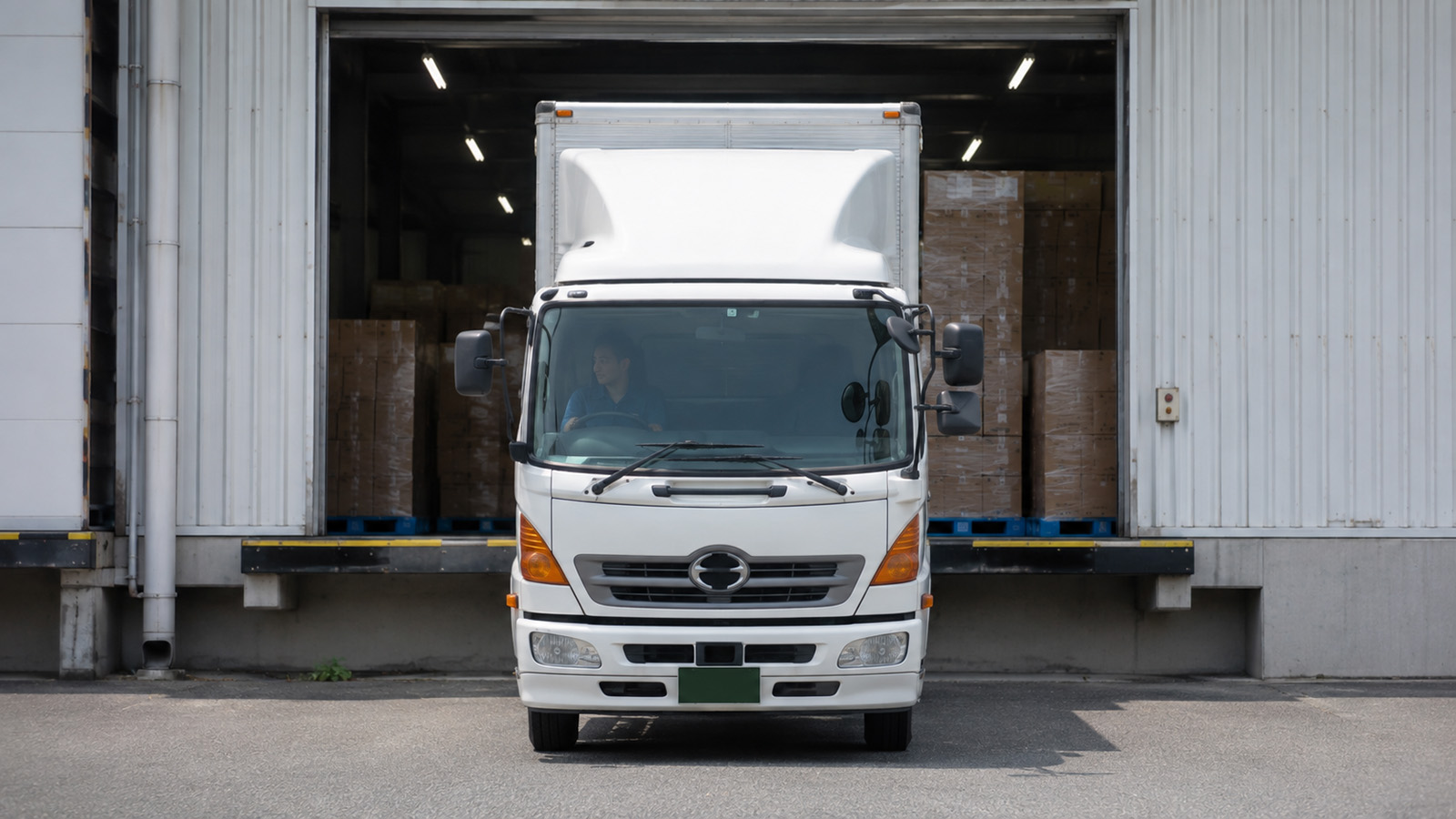 荷役の説明画像。トラックの写真